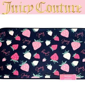 Juicy Couture Home Signature Logo Strawberries Memory Foam Bath Rug